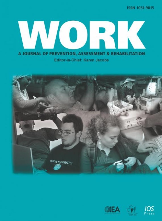 Work – A journal of prevention, assessment and Rehabilitation